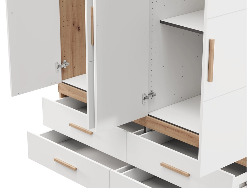 Drehtürenschrank HAMILTON weiss