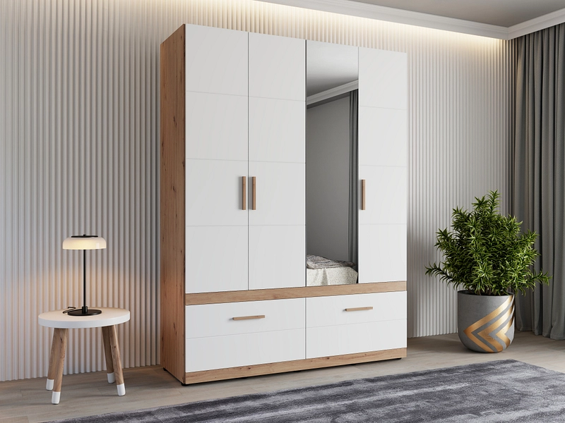 Drehtürenschrank HAMILTON weiss Drehtürenschrank HAMILTON weiss