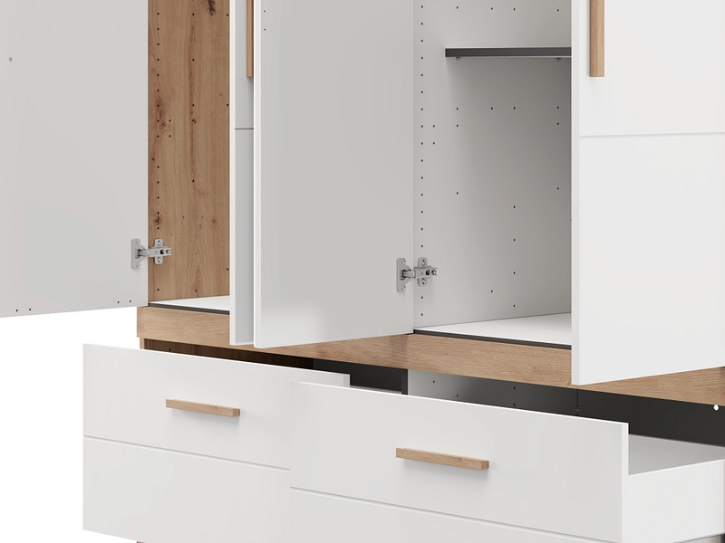 Drehtürenschrank HAMILTON weiss Drehtürenschrank HAMILTON weiss