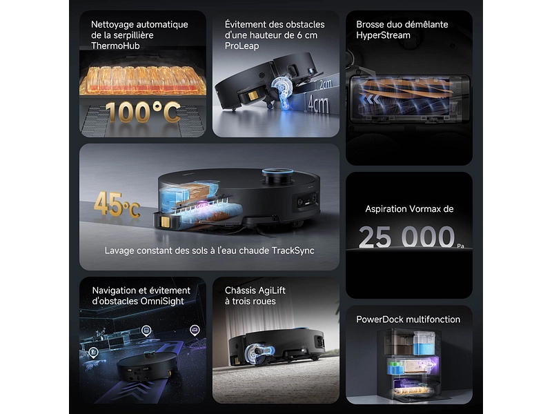DREAME Aspirateur robot et laveur de sols