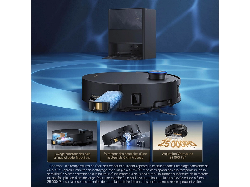 DREAME Aspirateur robot et laveur de sols