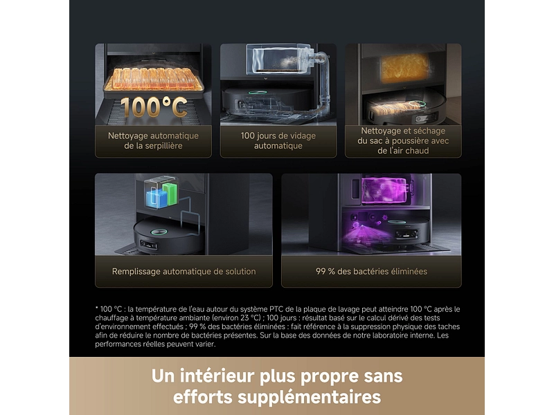 DREAME Aspirateur robot et laveur de sols