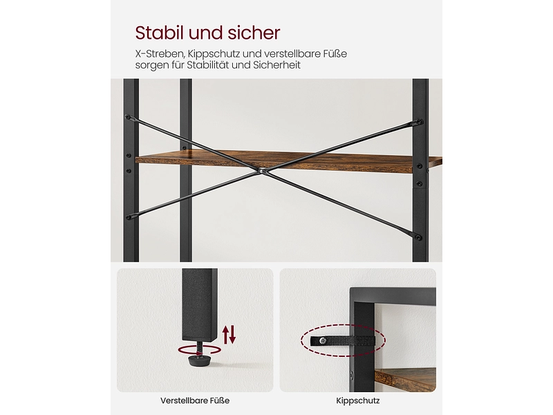 SONGMICS Etagère RUSTIK