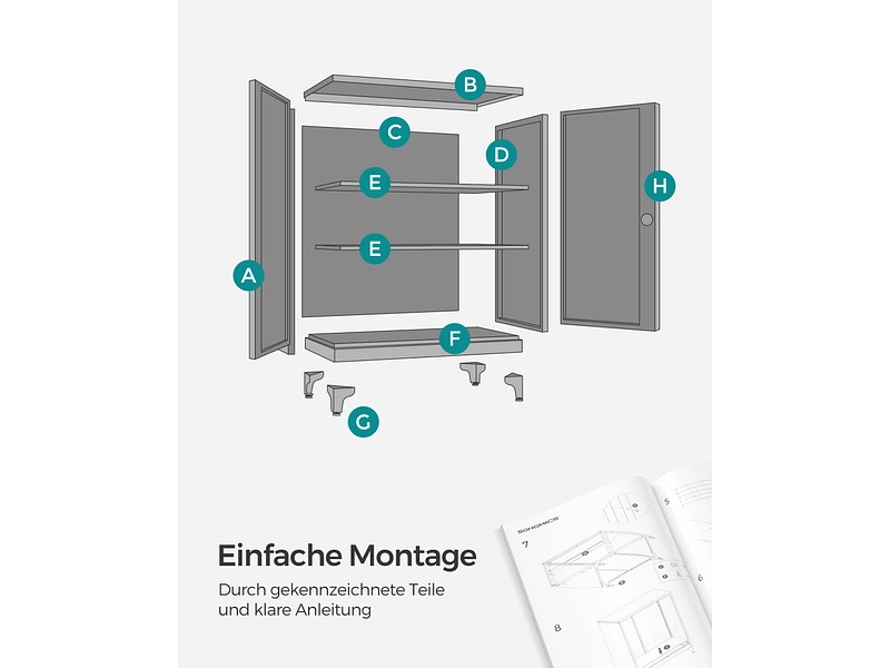 Commode SONGMICS SADY 2 portes