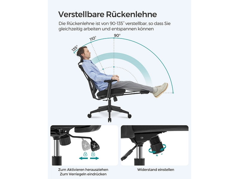 Fauteuil de bureau SONGMICS OFFICE