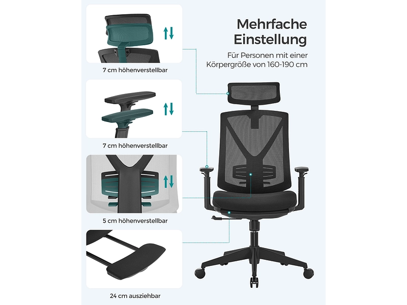 Fauteuil de bureau SONGMICS OFFICE