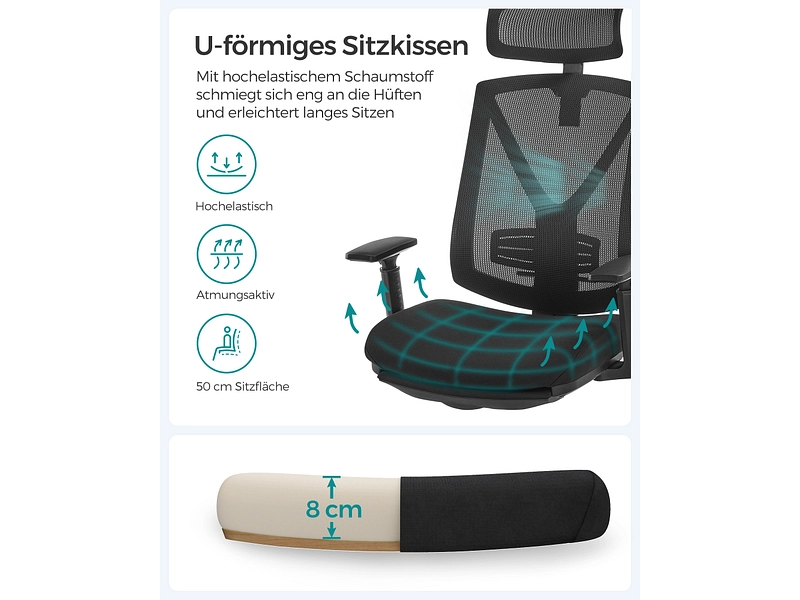 Fauteuil de bureau SONGMICS OFFICE