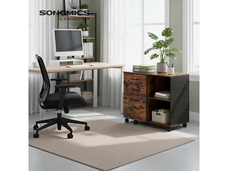 Cassettiera da ufficio SONGMICS RUSTIK Cassettiera da ufficio SONGMICS RUSTIK