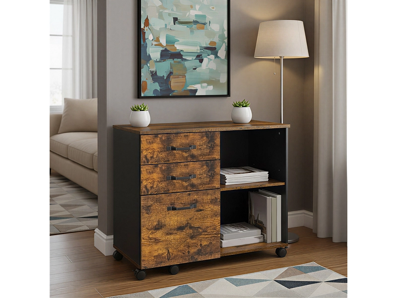 Cassettiera da ufficio SONGMICS RUSTIK Cassettiera da ufficio SONGMICS RUSTIK