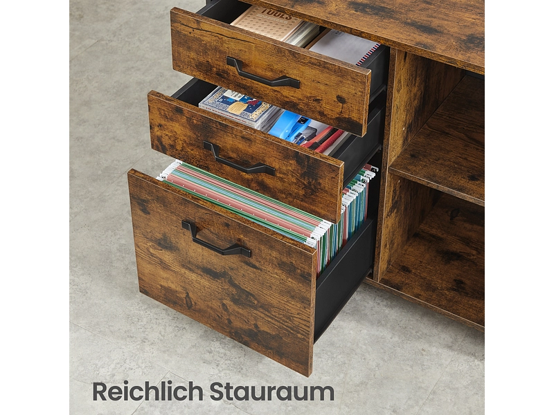 Cassettiera da ufficio SONGMICS RUSTIK Cassettiera da ufficio SONGMICS RUSTIK