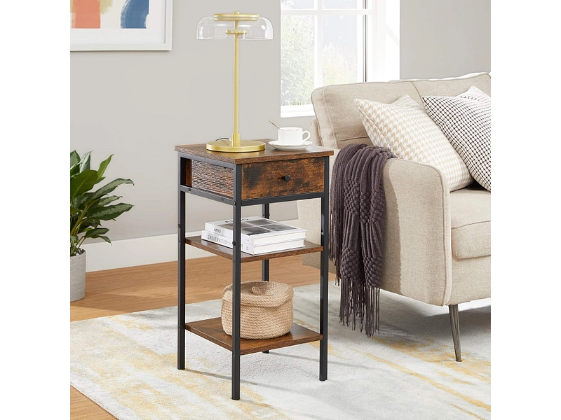 Chevet SONGMICS RUSTIK 1 tiroir