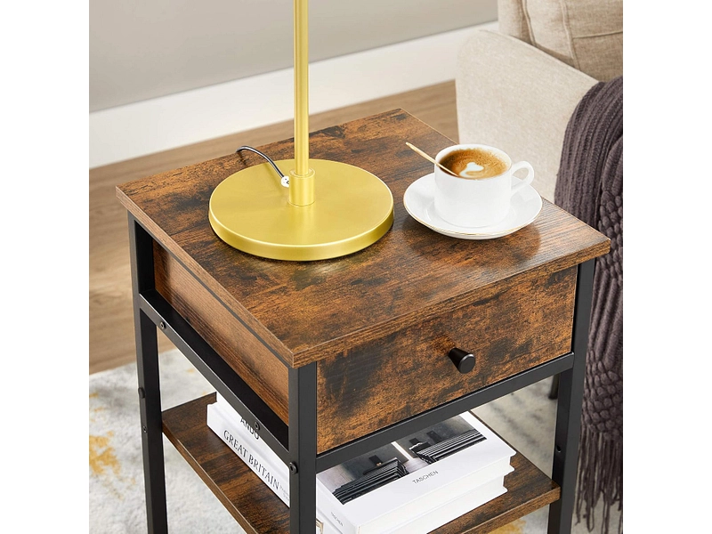 Chevet SONGMICS RUSTIK 1 tiroir