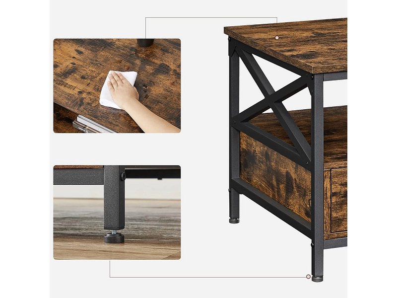 SONGMICS Couchtish RUSTIK