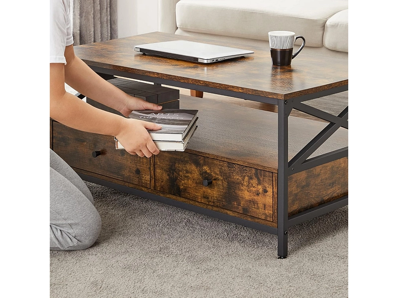 SONGMICS Couchtish RUSTIK