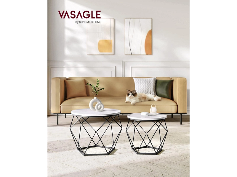 SONGMICS Set für Couchtische RUSTIK