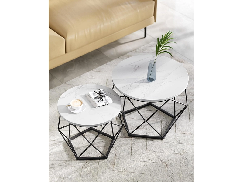 SONGMICS Set für Couchtische RUSTIK