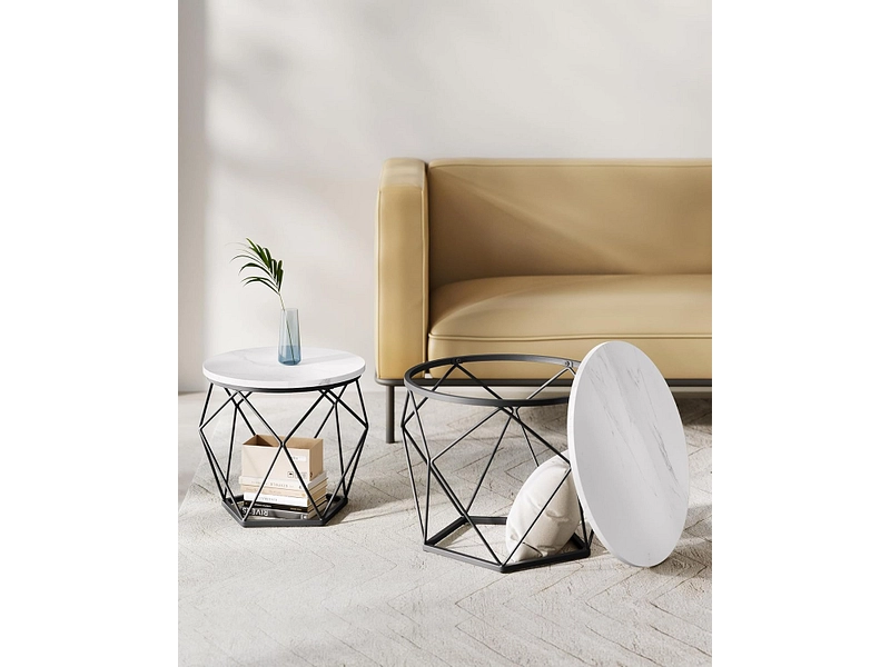 SONGMICS Set für Couchtische RUSTIK