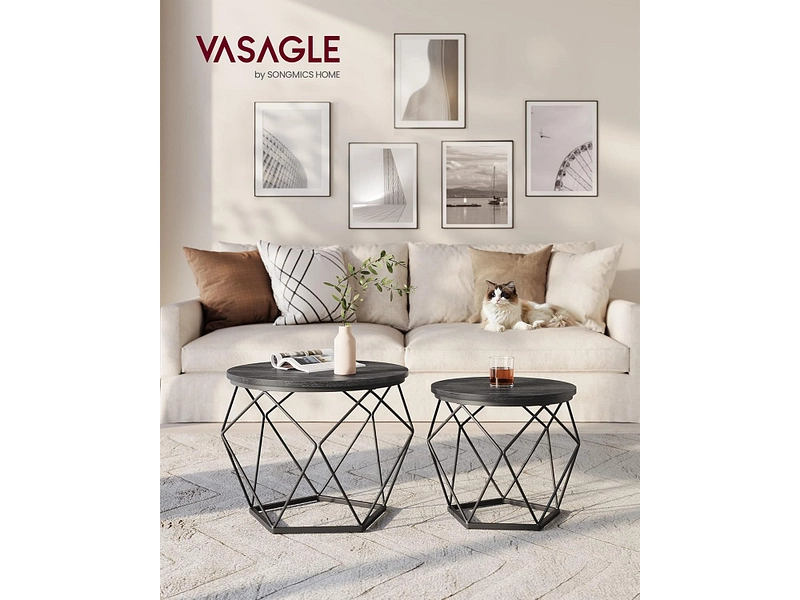 SONGMICS Set für Couchtische RUSTIK