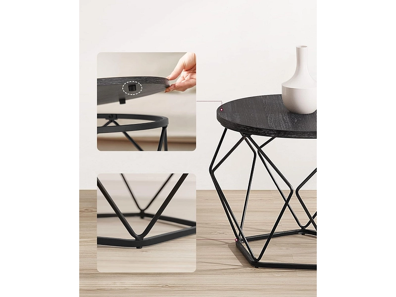 SONGMICS Set für Couchtische RUSTIK