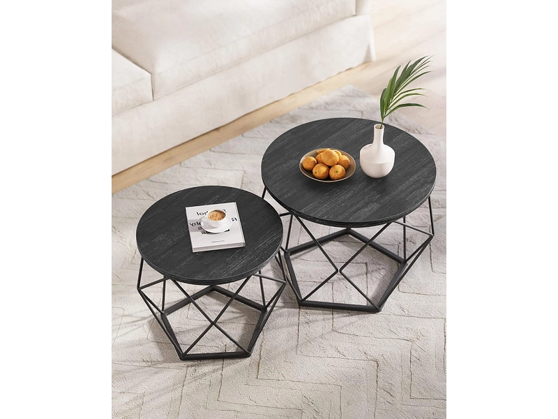 SONGMICS Set für Couchtische RUSTIK