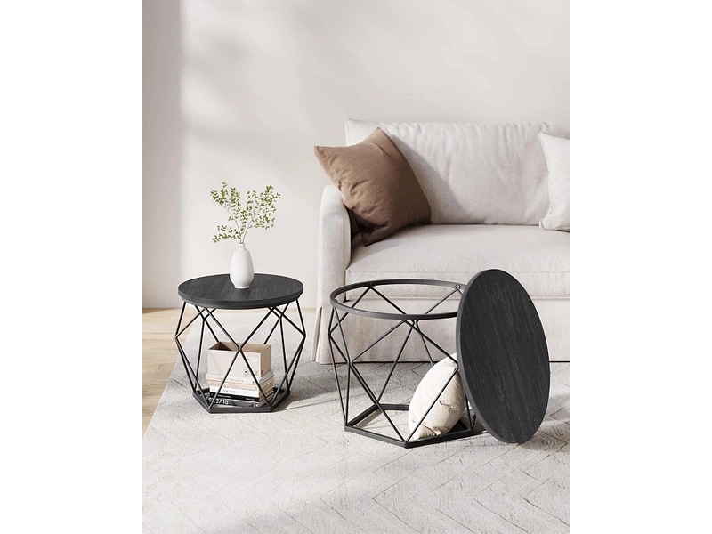 SONGMICS Set für Couchtische RUSTIK