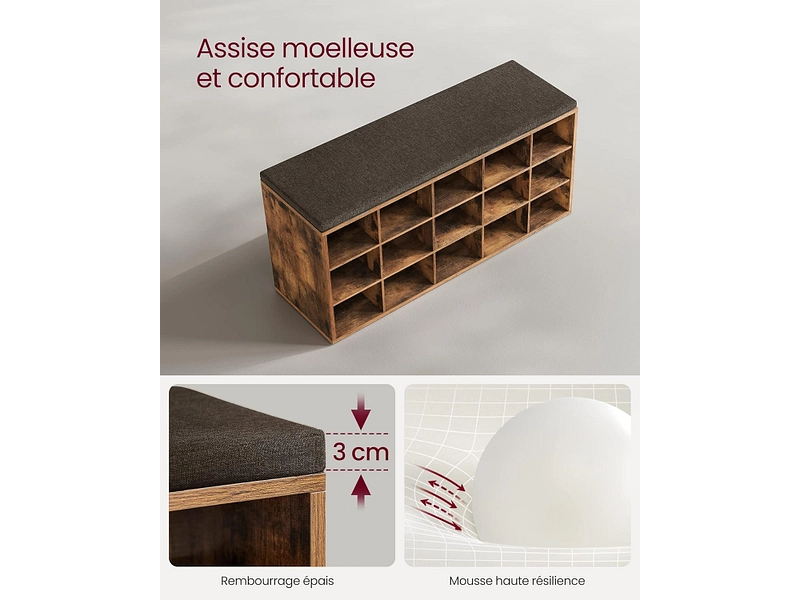 Banc à chaussures SONGMICS BENCH