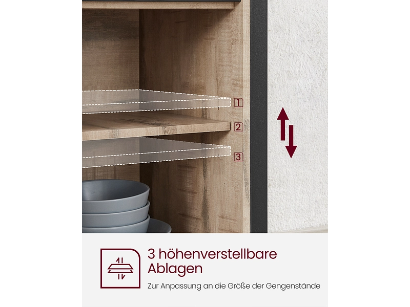 Kommode SONGMICS RUSTIK 2 Türen Kommode SONGMICS RUSTIK 2 Türen