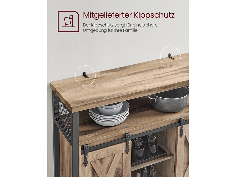 Kommode SONGMICS RUSTIK 2 Türen Kommode SONGMICS RUSTIK 2 Türen