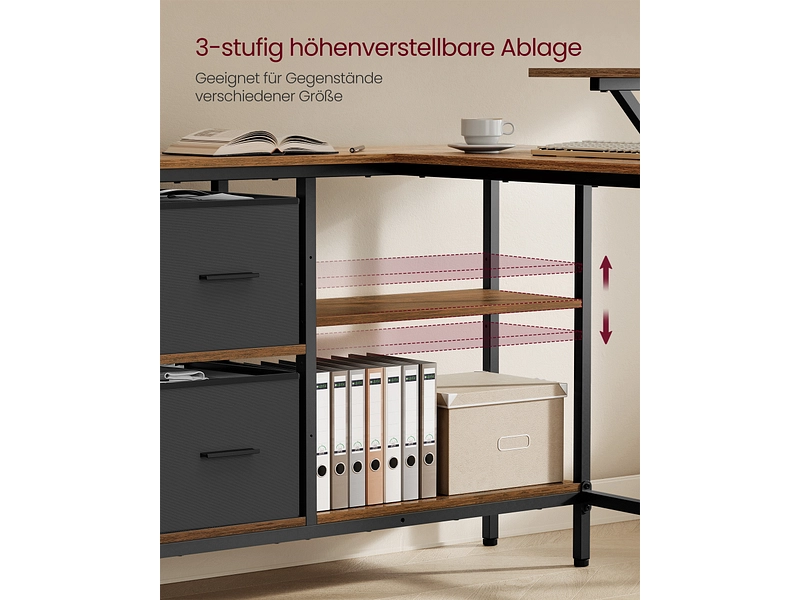 Bureau d'angle SONGMICS RUSTIK