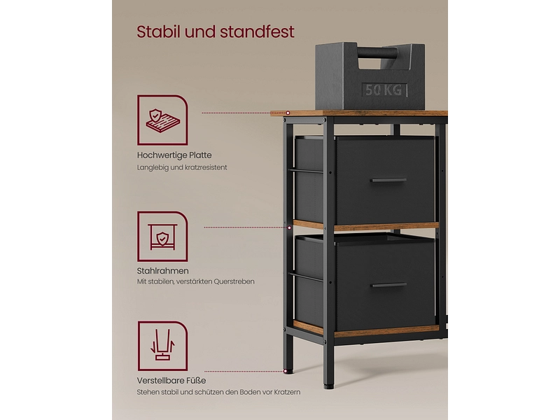 Bureau d'angle SONGMICS RUSTIK