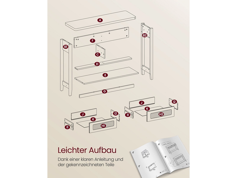 SONGMICS Konsole BOHO