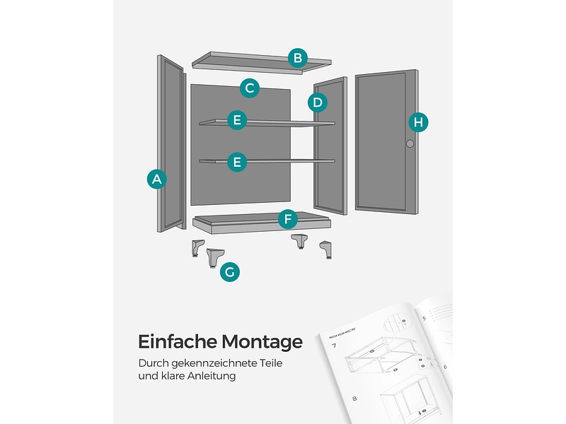 Commode SONGMICS SADY 2 portes Commode SONGMICS SADY 2 portes
