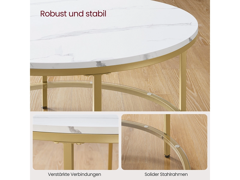 SONGMICS Couchtish CRYSTAL