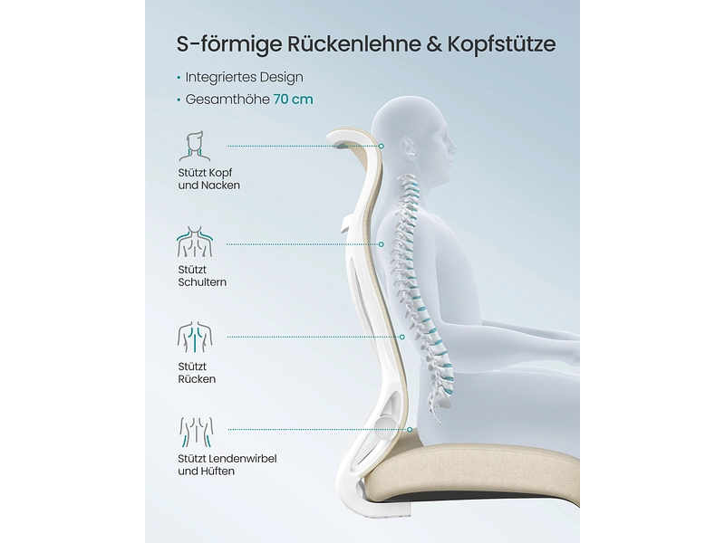 Fauteuil de bureau SONGMICS OFFICE