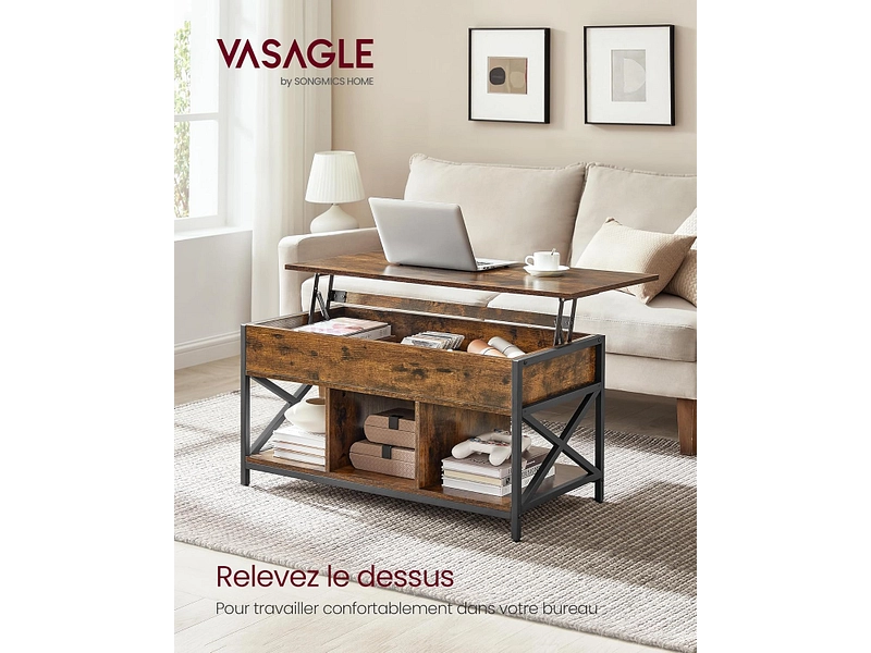 SONGMICS Couchtish RUSTIK