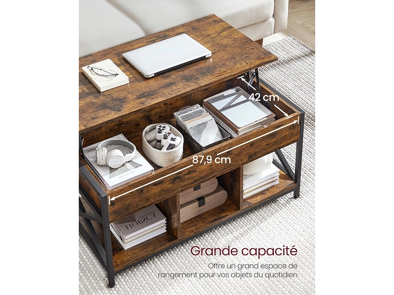 SONGMICS Couchtish RUSTIK