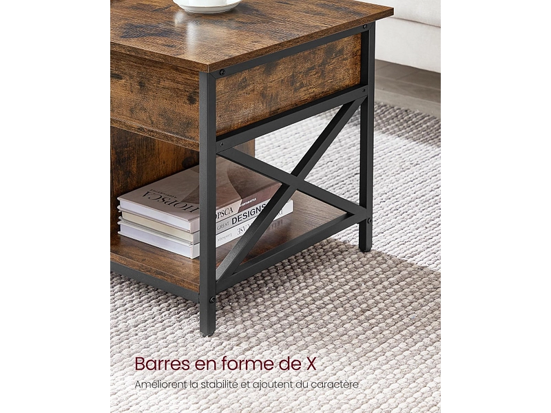 SONGMICS Couchtish RUSTIK