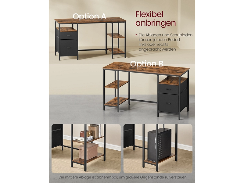 Schreibtisch SONGMICS RUSTIK