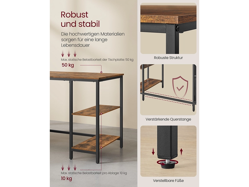 Schreibtisch SONGMICS RUSTIK