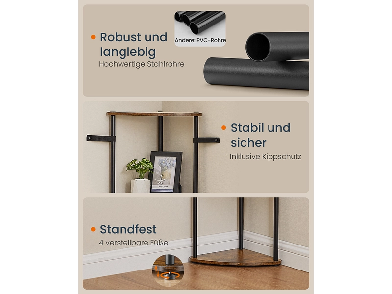 Eckregal SONGMICS RUSTIK