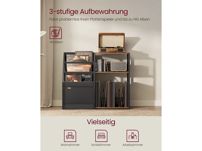 SONGMICS Mensola RUSTIK