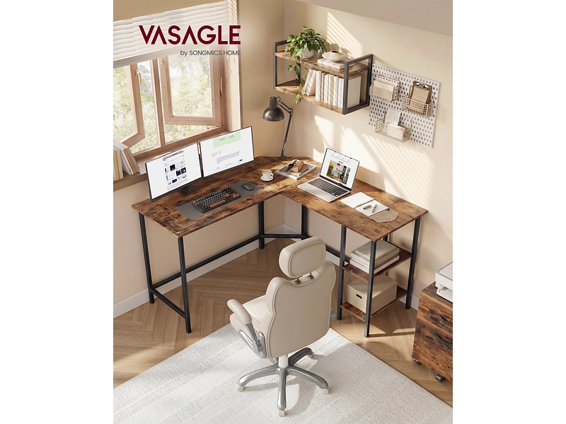 Eckschreibtisch SONGMICS RUSTIK