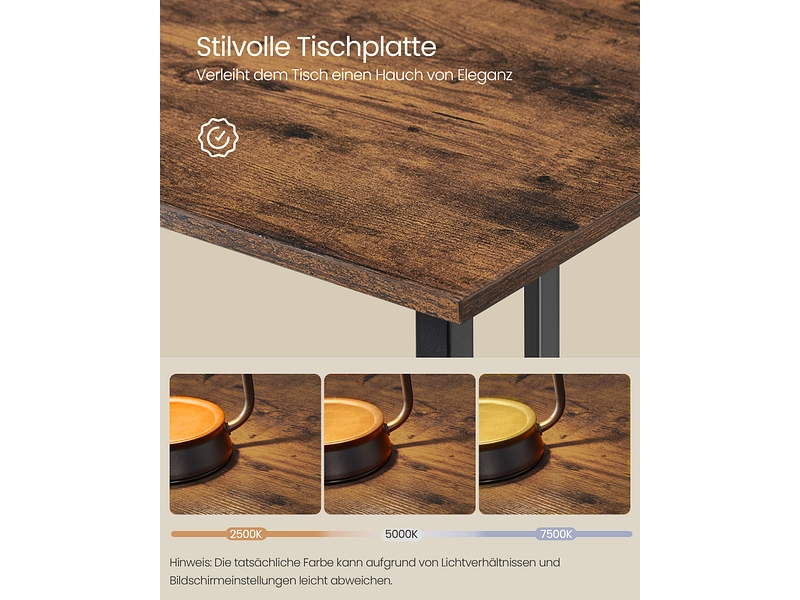 Eckschreibtisch SONGMICS RUSTIK