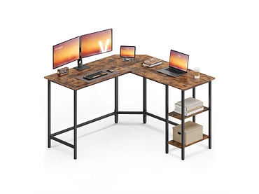 Eckschreibtisch SONGMICS RUSTIK