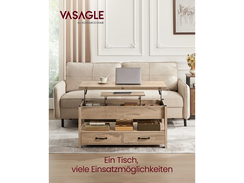 SONGMICS Couchtish RUSTIK