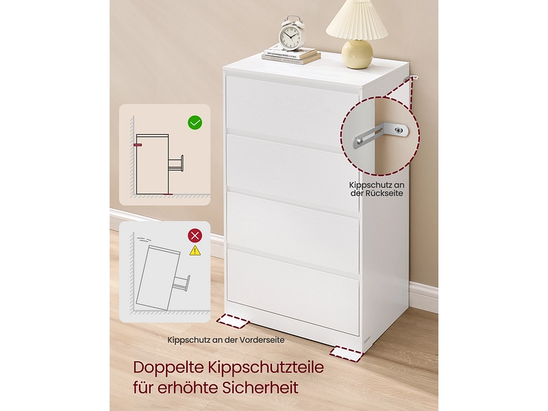 Kommode SONGMICS SADY 4 Schubladen