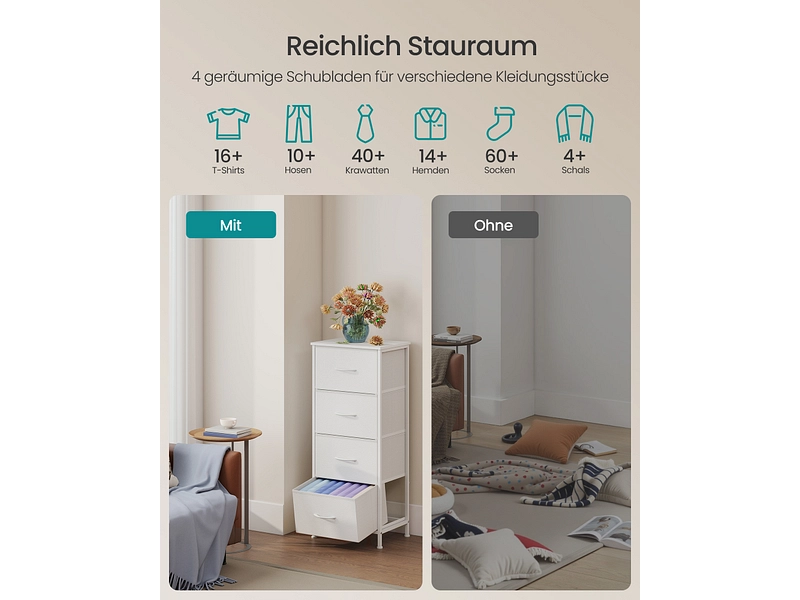 Kommode SONGMICS SADY 4 Schubladen