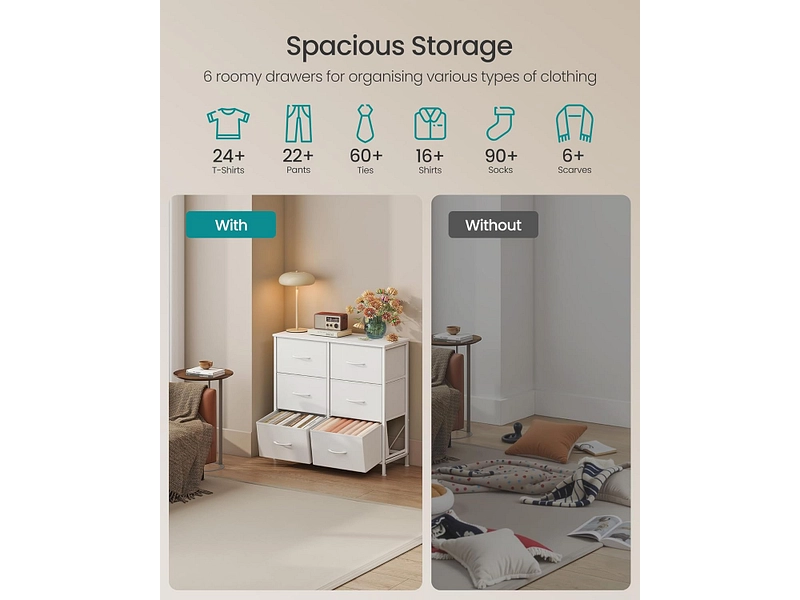 Kommode SONGMICS SADY 6 Schubladen