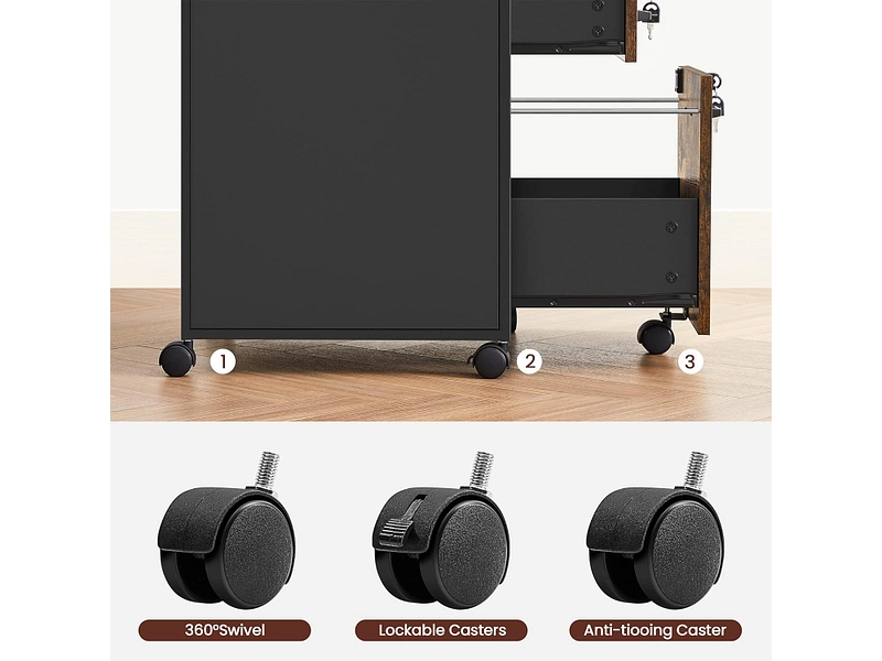 Schubladenelement SONGMICS RUSTIK