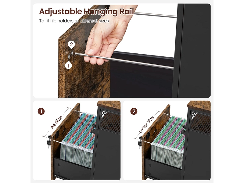 Schubladenelement SONGMICS RUSTIK